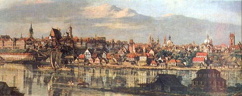 Panorama Warszawy z XVIII w.