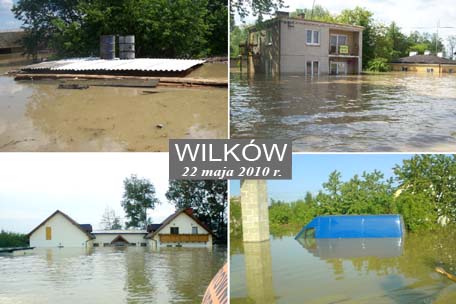 Powódź w Wilkowie nad Wisłą